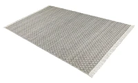 COSCO HAND WOVEN RUG TAUPE/IVORY