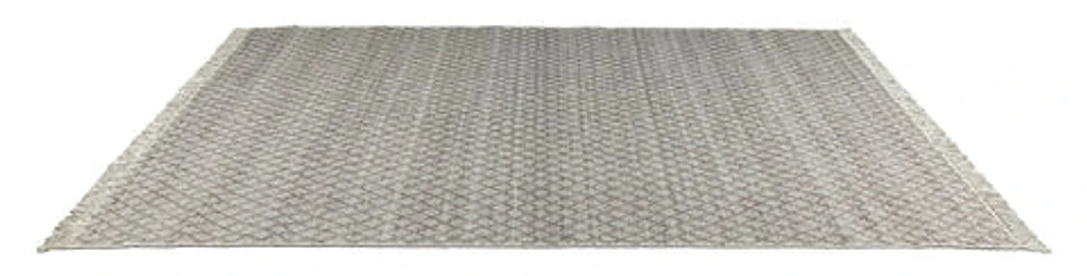 COSCO HAND WOVEN RUG TAUPE/IVORY