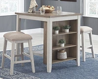 Skempton Counter Height Dining Room Table and Bar Stools (Set of 3)