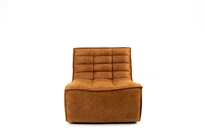 Scoop Armless Chair - Brown