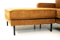 Beaumont Mid Century Reversible Sectional - Tan Brown