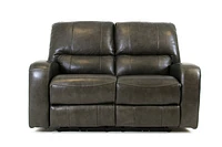 Floor Model Reynolds Genuine Leather Power Reclining Loveseat with Pow