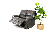 Floor Model Reynolds Genuine Leather Power Reclining Loveseat with Pow