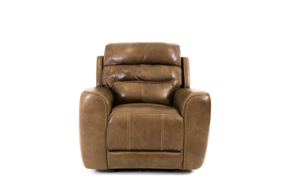 Marcella Genuine Leather Power Recliner Chair