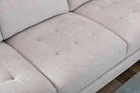 Dallas Contemporary 2-piece Sectional - Cream