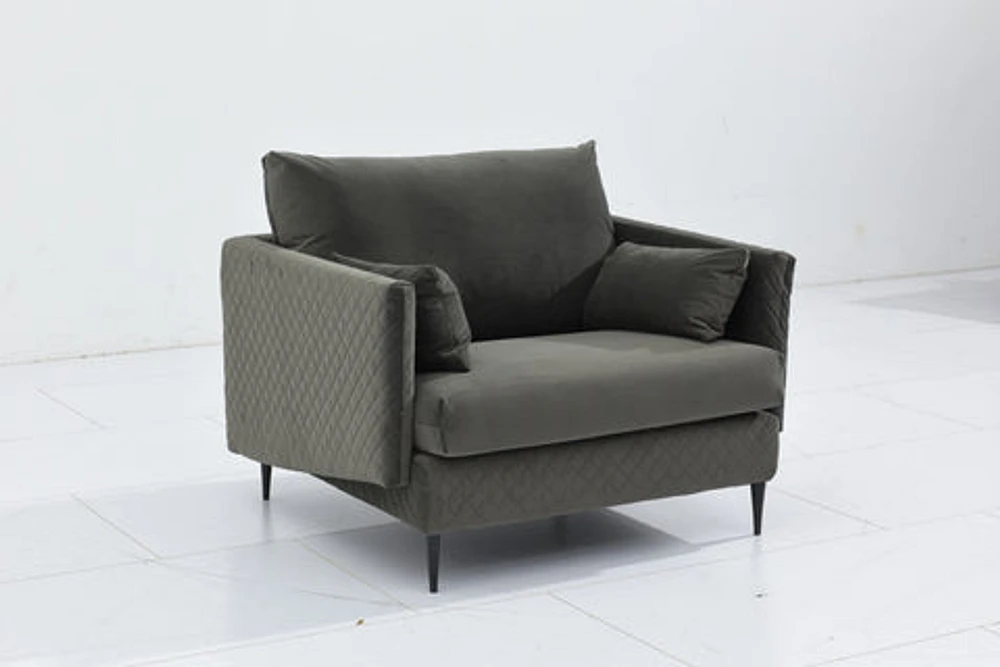 Nico Fabric Chair-Grey