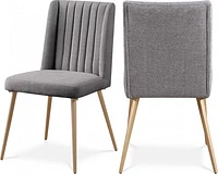 Eleanor Fabric Dining Chair - Grey Fabric