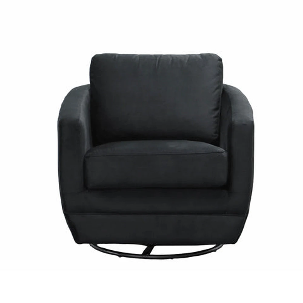 Baltimo Swivel Glider - Velvet Black