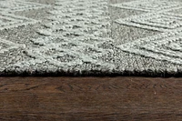 FINTONA HAND WOVEN RUG RAVEN. FOG