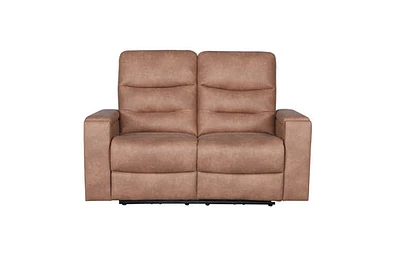 Roche Power Recliner Loveseat- Steam Brown