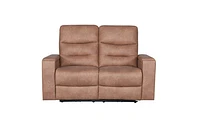 Roche Power Recliner Loveseat- Steam Brown