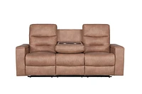 Roche Power Recliner Sofa - Steam Brown