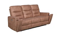 Roche Power Recliner Sofa - Steam Brown