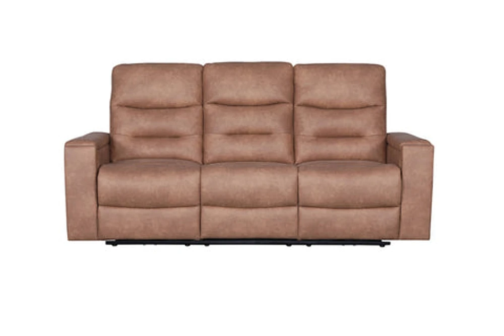 Roche Power Recliner Sofa - Steam Brown