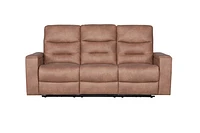 Roche Power Recliner Sofa - Steam Brown