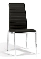 Hazel - dining chair synthetic leather Black - Greater Vancouver Furniture