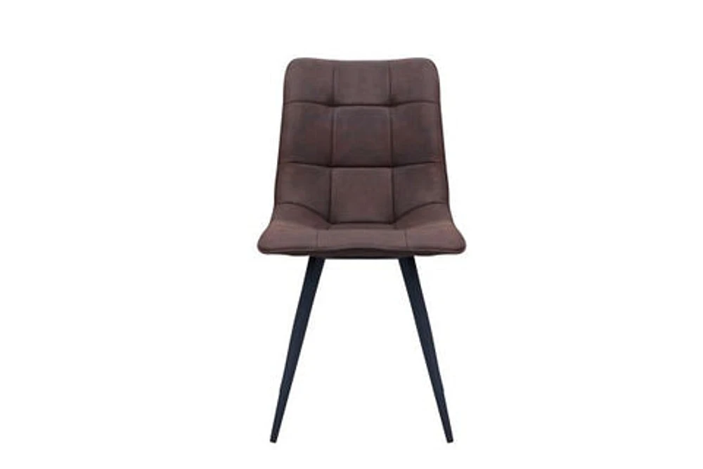 RHODES DINING CHAIR - NAVY BROWN