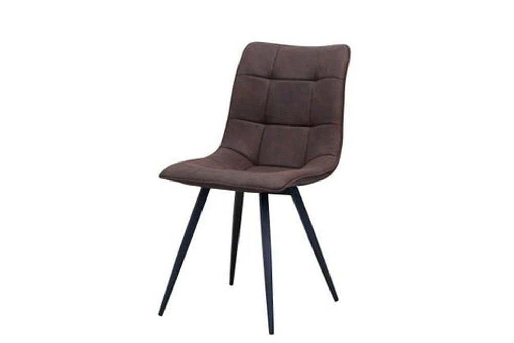 RHODES DINING CHAIR - NAVY BROWN