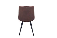 RHODES DINING CHAIR - NAVY BROWN