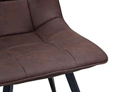 RHODES DINING CHAIR - NAVY BROWN