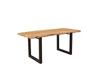 DESHAL 71" LIVE EDGE DINING TABLE Floor Model