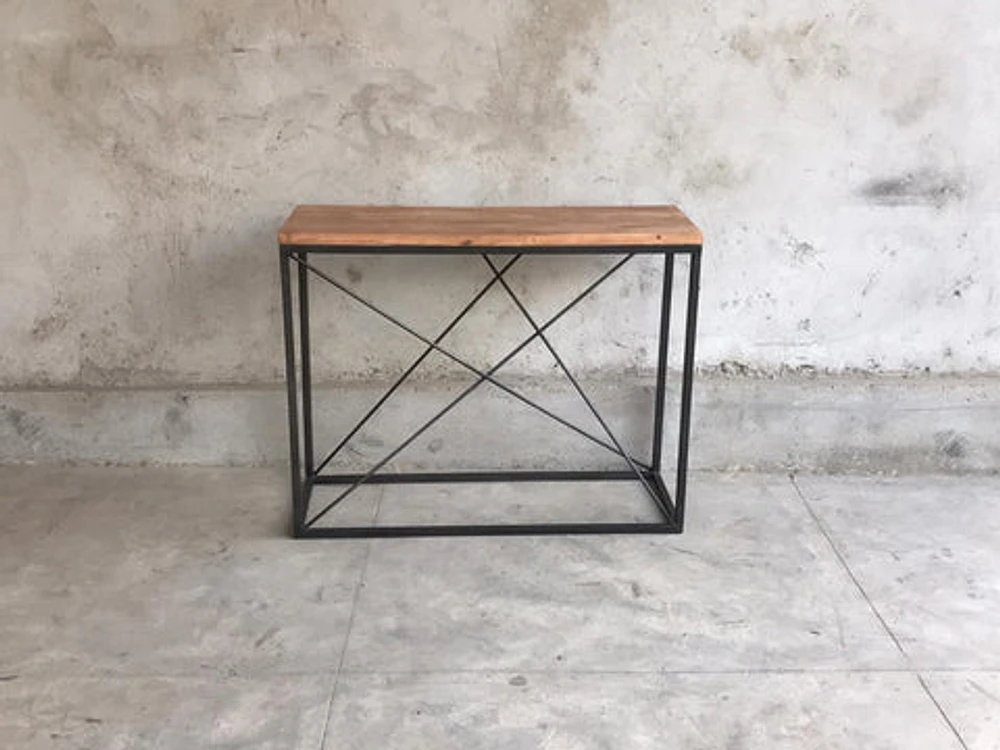 INNES SOLID WOOD IRON CONSOLE