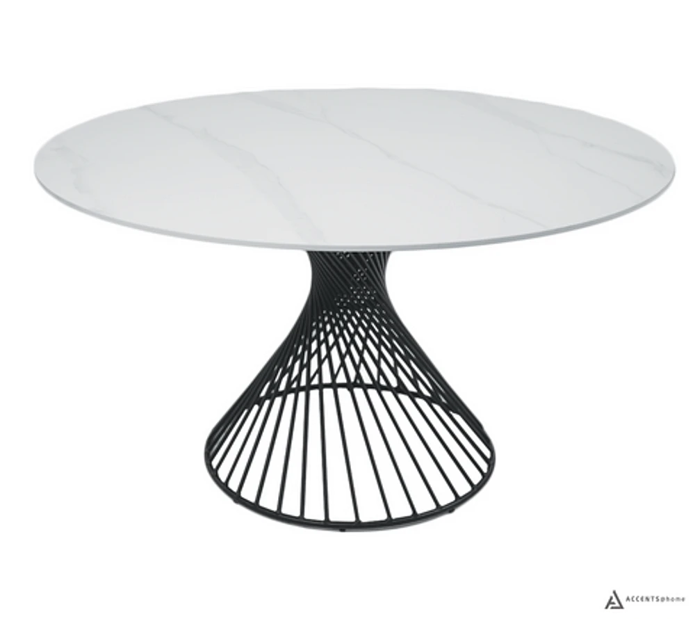 Josie 53” Round Sinterered Stone Dining Table