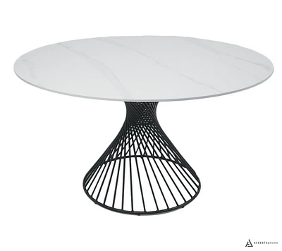 Josie 53” Round Sinterered Stone Dining Table