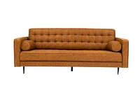 Lucas Mid Century Tufted Fabric Sofa - SF203 BROWN