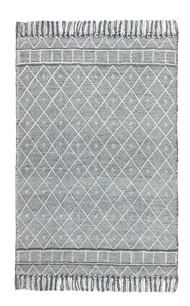 LABIN HAND WOVEN RUG GRAPHITE/SILVER