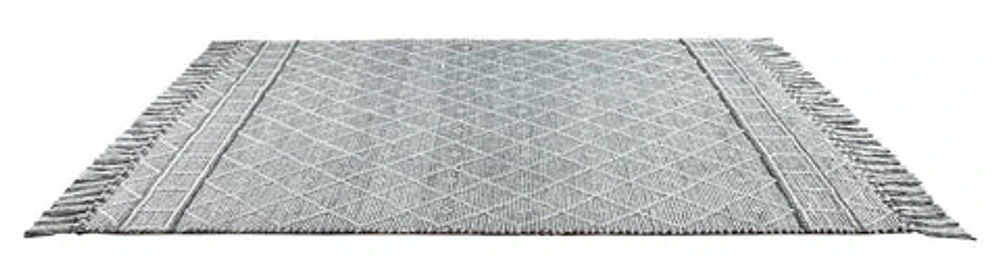 LABIN HAND WOVEN RUG GRAPHITE/SILVER