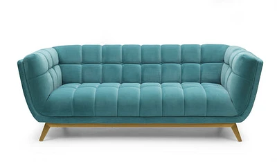 Yaletown Mid Century Tufted Velvet Sofa