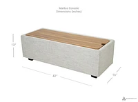 Marliss Console with Storage-Oatmeal