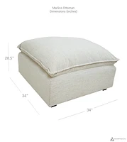 Marliss Ottoman- Oatmeal