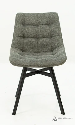 Miller Dining Chair - Grey Fabric