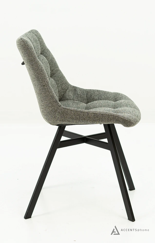 Miller Dining Chair - Grey Fabric