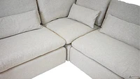 Morgan 5 pcs Sectional Modular (Large) - Cream