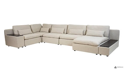 Morgan 5 pcs Sectional Modular (Large) - Cream