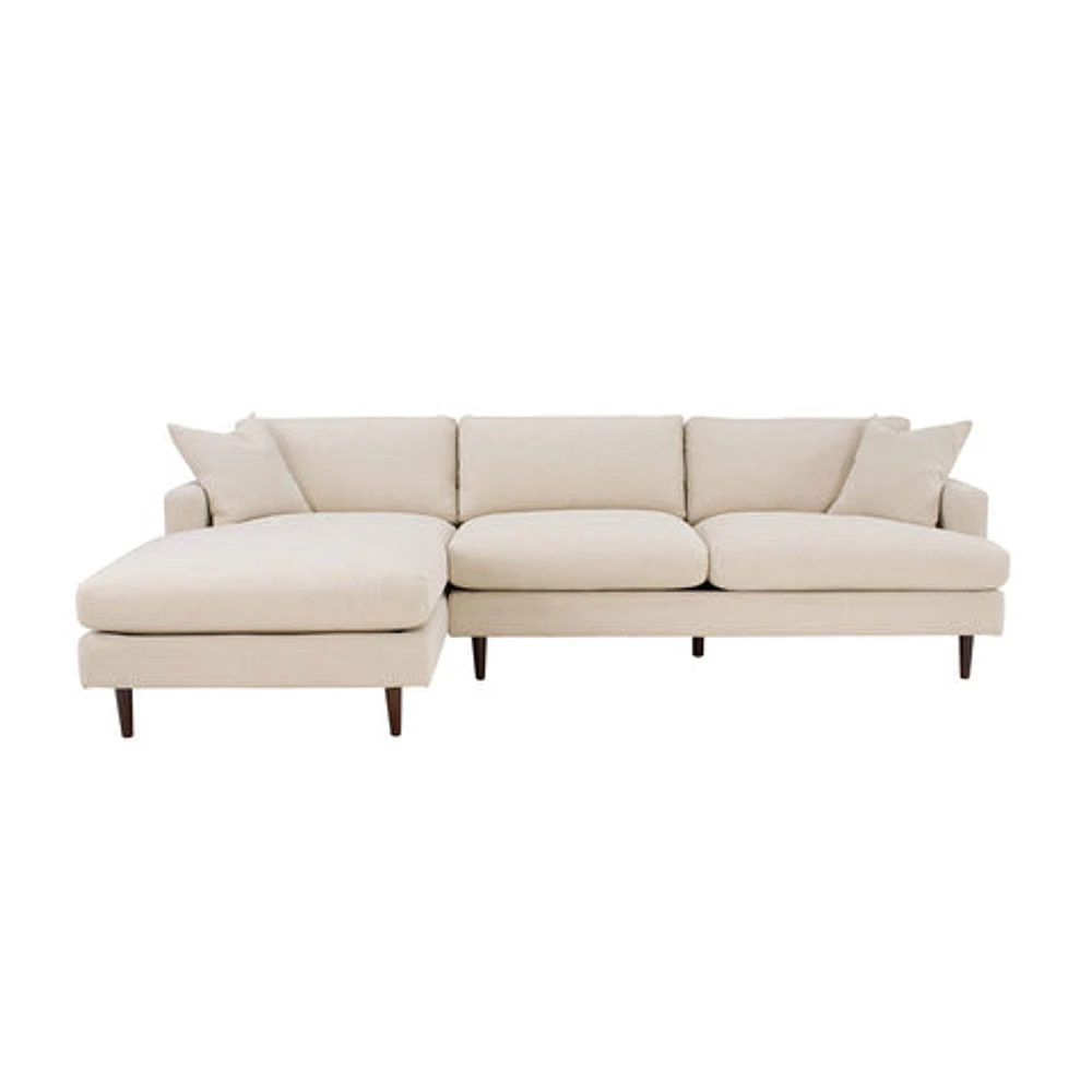 Martha Left Sectional Sofa - Beach Alabaster