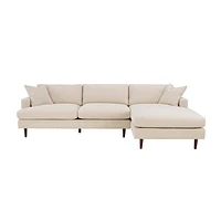 Martha Right Sectional - Beach Alabaster