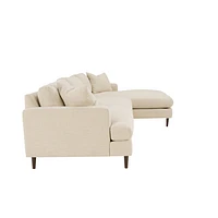 Martha Right Sectional - Beach Alabaster