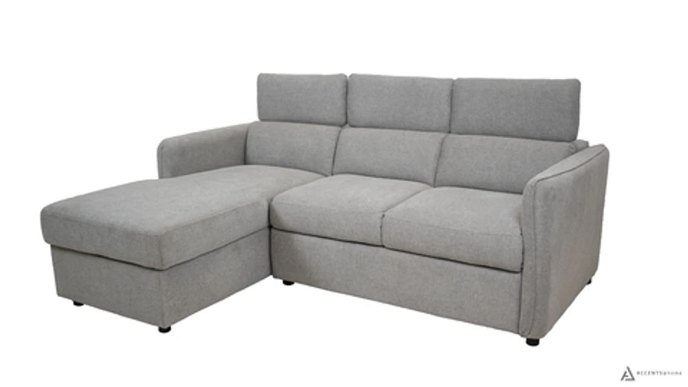 Renato Sleeper Sectional - Left Chaise - Grey