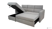 Renato Sleeper Sectional - Left Chaise - Grey