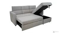 Renato Sleeper Sectional - Right Chaise - Grey