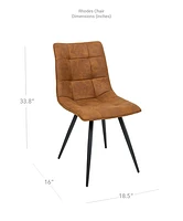 RHODES DINNING CHAIR - HAZELNUT