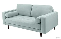 Robbie Fabric Loveseat - Light Sage