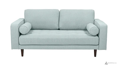 Robbie Fabric Loveseat - Light Sage