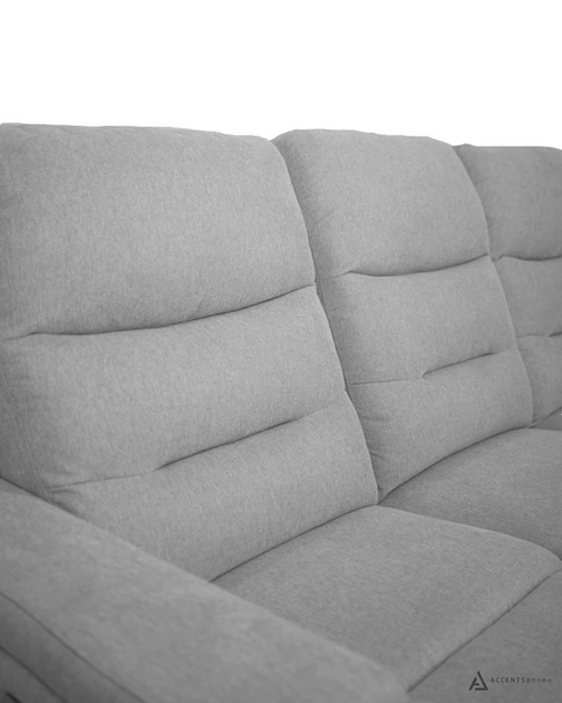 Roche Power Recliner Sofa - Light Grey