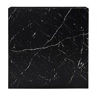 ROMAN FAUX MARBLE END TABLE - BLACK