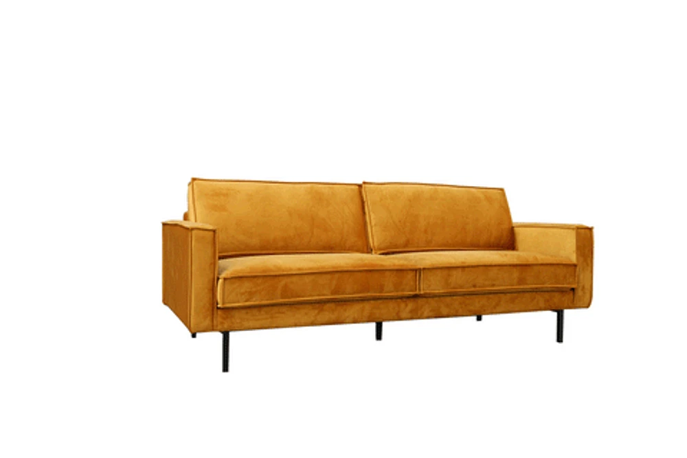 FLOOR MODEL Echo Velvet Loveseat - Golden